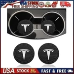2 Pk Cup Mat Car Drink Holder Insert Silicone Coaster Set For Tesla Style 1. Fixed Price $12.95.