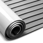 Fullfire Eva Foam Boat Flooring, Faux Teak 94" 35", Grey With Black Lines. Fixed Price $154.83.