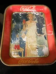 1935 Original American Artworks Drink Coke Coca Cola Metal Tray Madge Evans. Fixed Price $13.99.