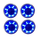 4PCS Stainless Steel Cup Drink Holder Blue Led For Marine Boat Truck Rv Sofa. Fixed Price $39.11.