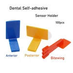 100PACK Dental Sensor Holders Disposable Adhesive Red/blue/yellow. Fixed Price $34.99.