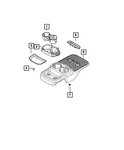 Genuine Mopar Console Cup-holder 5LX59DX9AA. Fixed Price $45.98.