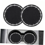 Yousheng 2PCS Bling Car Cup Coaster - Universal Vehicle Count Black. Fixed Price $11.71.