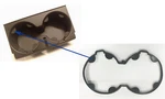 Cup Holder Repair Rubber Insert Volvo XC90 2003-2014 Coffee 8674917G. Fixed Price $19.95.