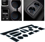 Blue Console Cup Liner Pads Door Slot Rubber Mats Fits 15-19 Outback Legacy. Fixed Price $57.00.