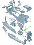 New Vw Tiguan Ad MK2 Centre Console Cup Holder Insert Rhd 5NC863301A9B9 Genuine. Fixed Price $27.90.