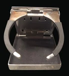 Sealux Stainless Steel Adjustable Fold-down Cup Holder Vx. Fixed Price $24.99.