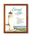 Of Eternal Life Lighthouse Religious Verse John 8:12 Lord Jesus Christ Hon. Fixed Price $69.59.