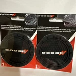 4 Pc Plasticolor Dodge Car Coaster, 2X Cupholder Coasters With The Logo. Fixed Price $13.00.