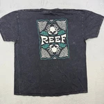 Reef Men Small Graphic T-shirt Mineral Wash Crab Surf Beach Streetwear. Fixed Price $14.95.